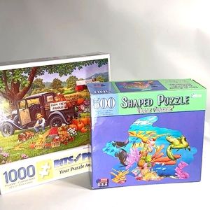 Puzzles 2 Complete 1000 and 500 Pieces